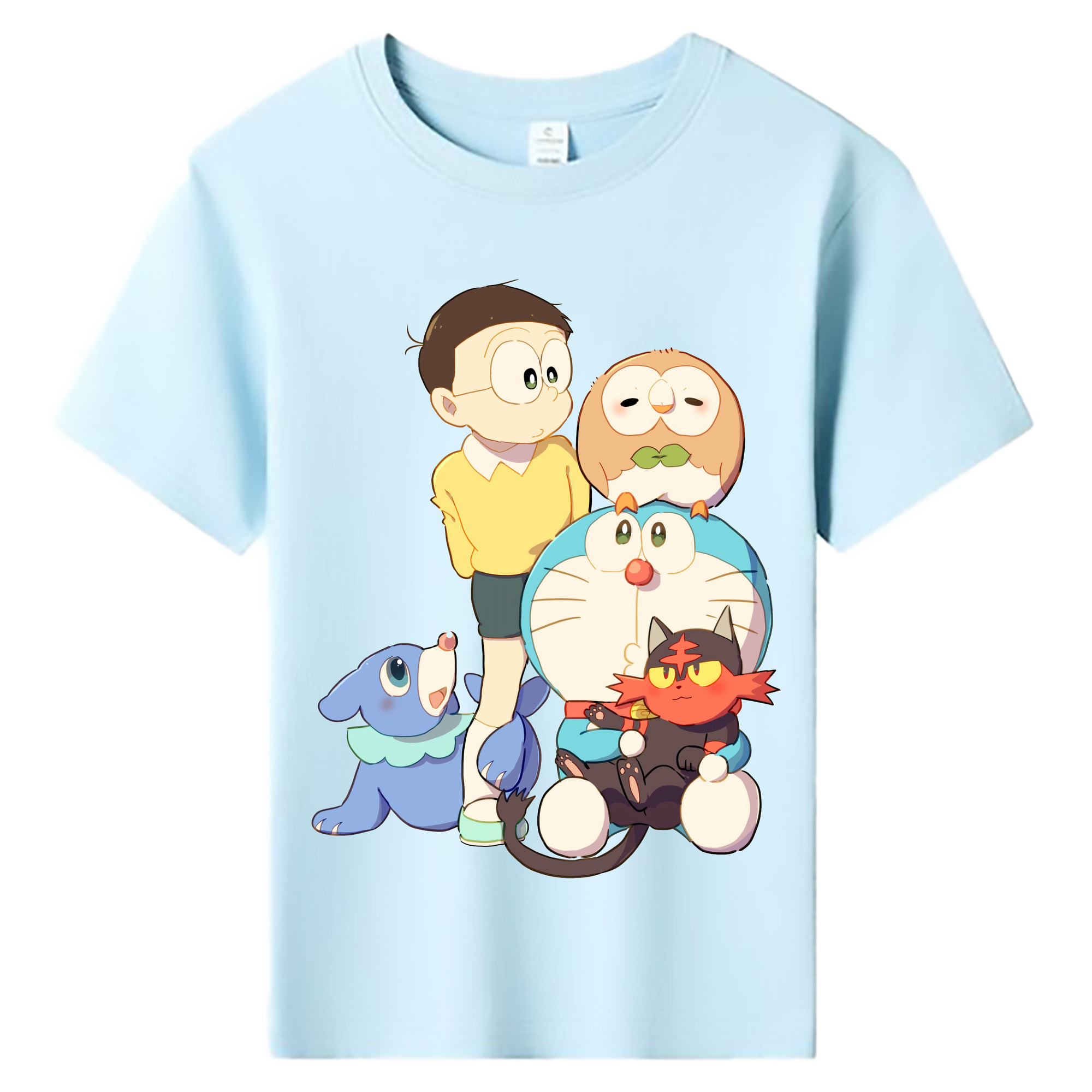 （画像用） ドラえもん Doraemon 綿100％キッズTシャツ（フロントプリント）